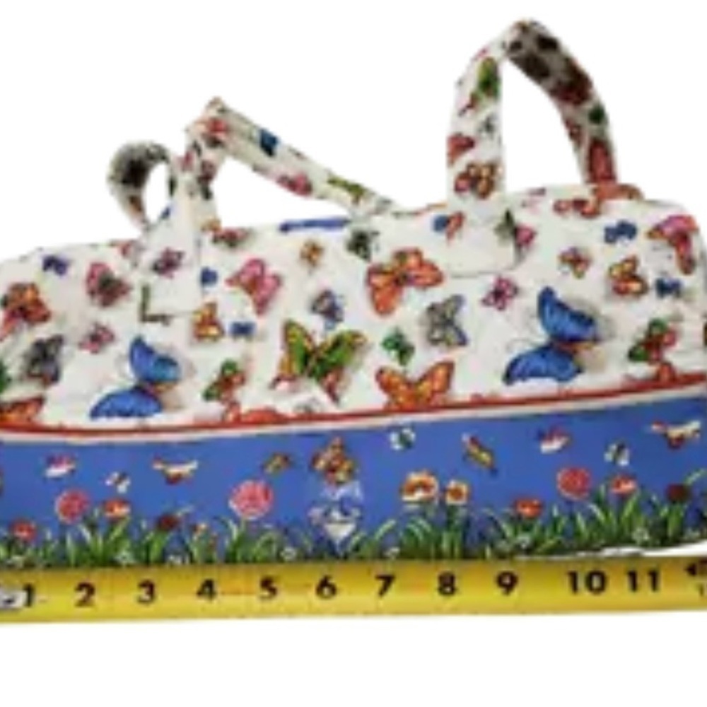 Floral Butterfly Print Women's Bag - Picture 7 of 9